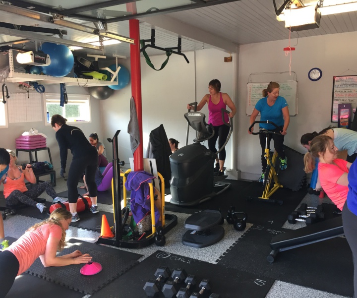 Members training together in the studio